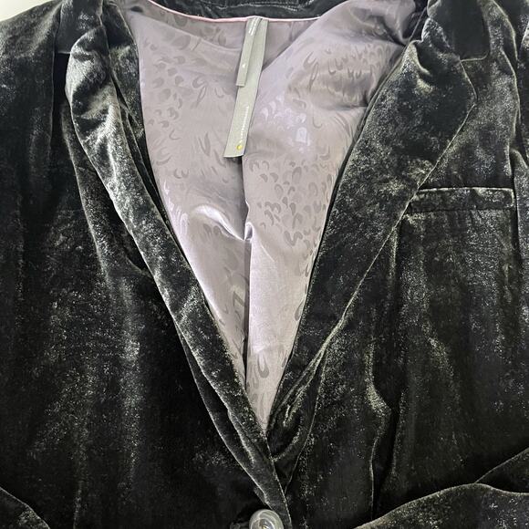 ANTHROPOLOGIE Alessia Velvet Blazer in Gray Green Size XL - Picture 10 of 16